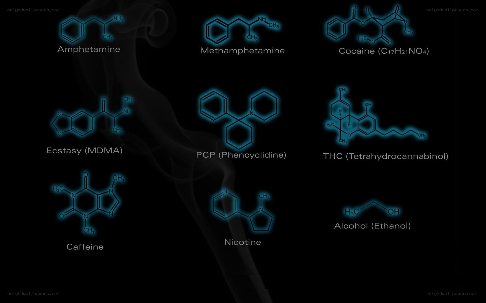 Drug molecule structures