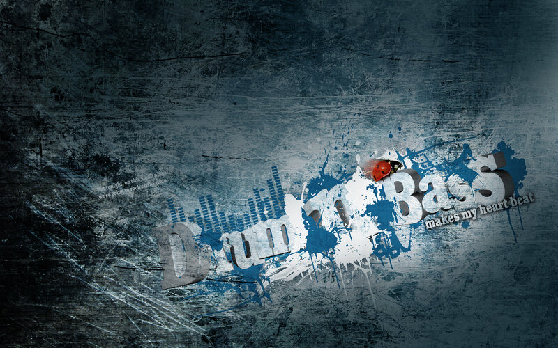 Drum and bass music art