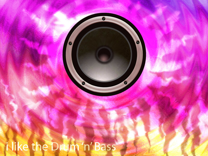 Drum and bass music visual