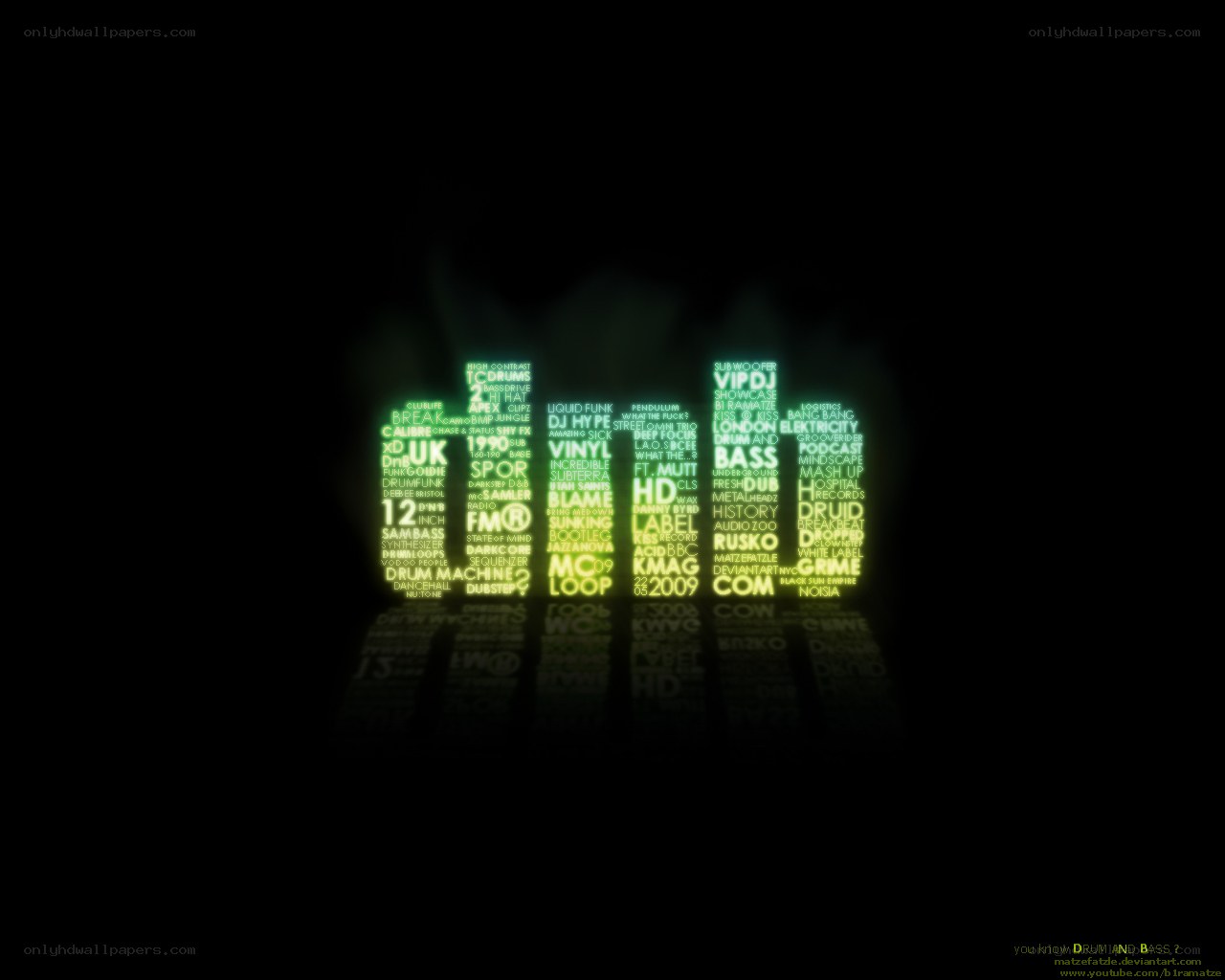 Drum and Bass text art