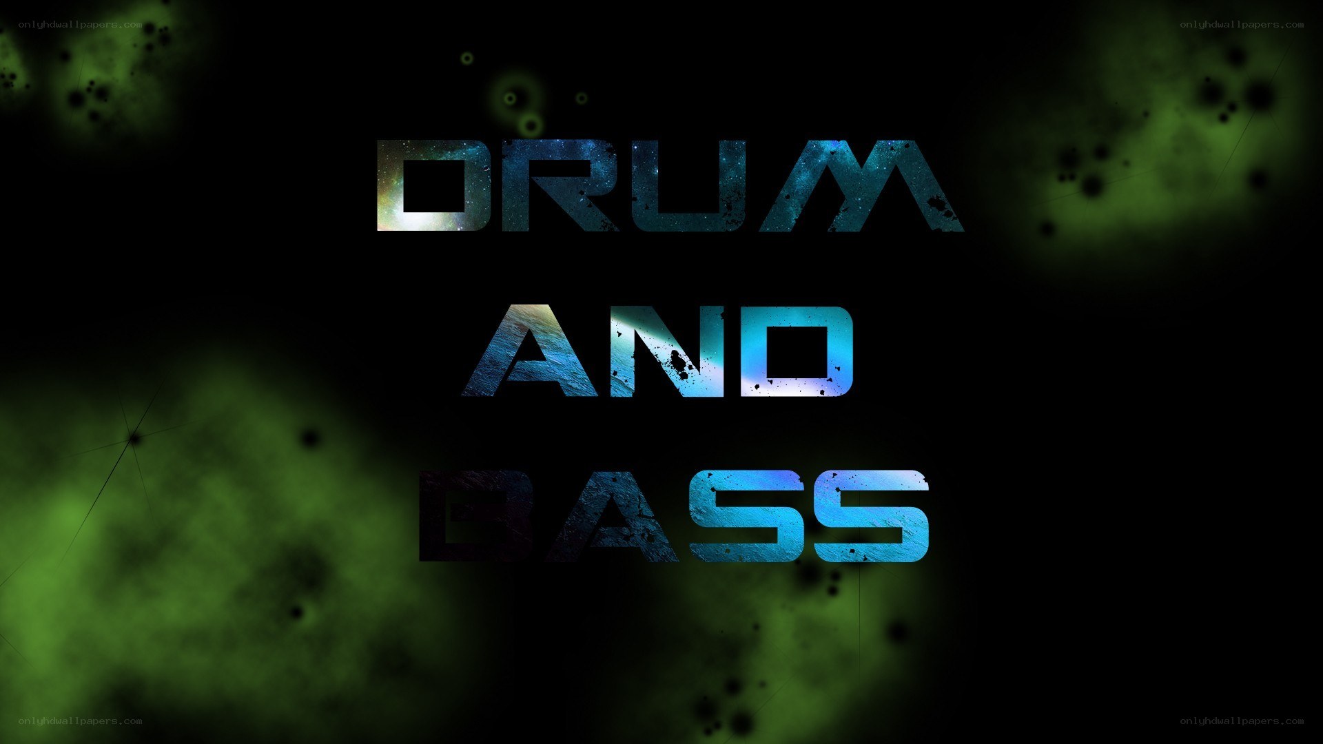 Drum and Bass text graphic