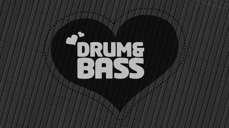 Drum & Bass logo with heart