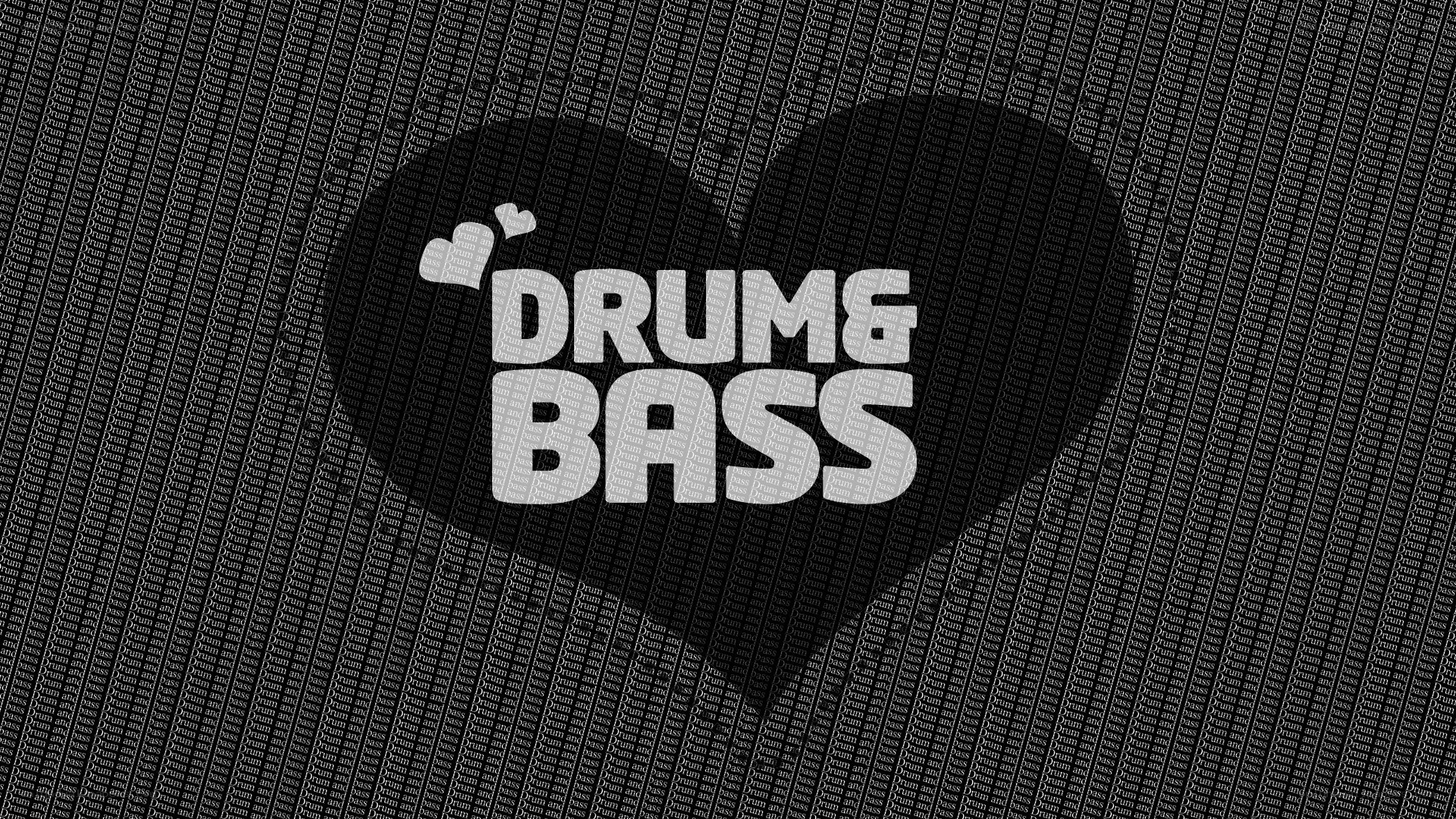 Drum & Bass logo with heart