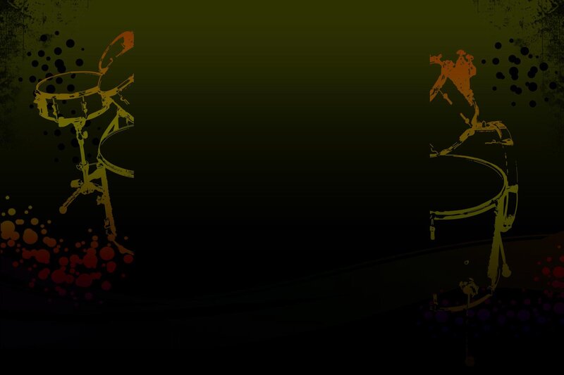 Drum Set Silhouettes