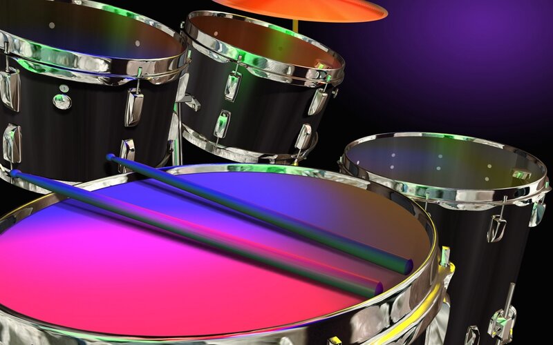 Drum Set with Drumsticks