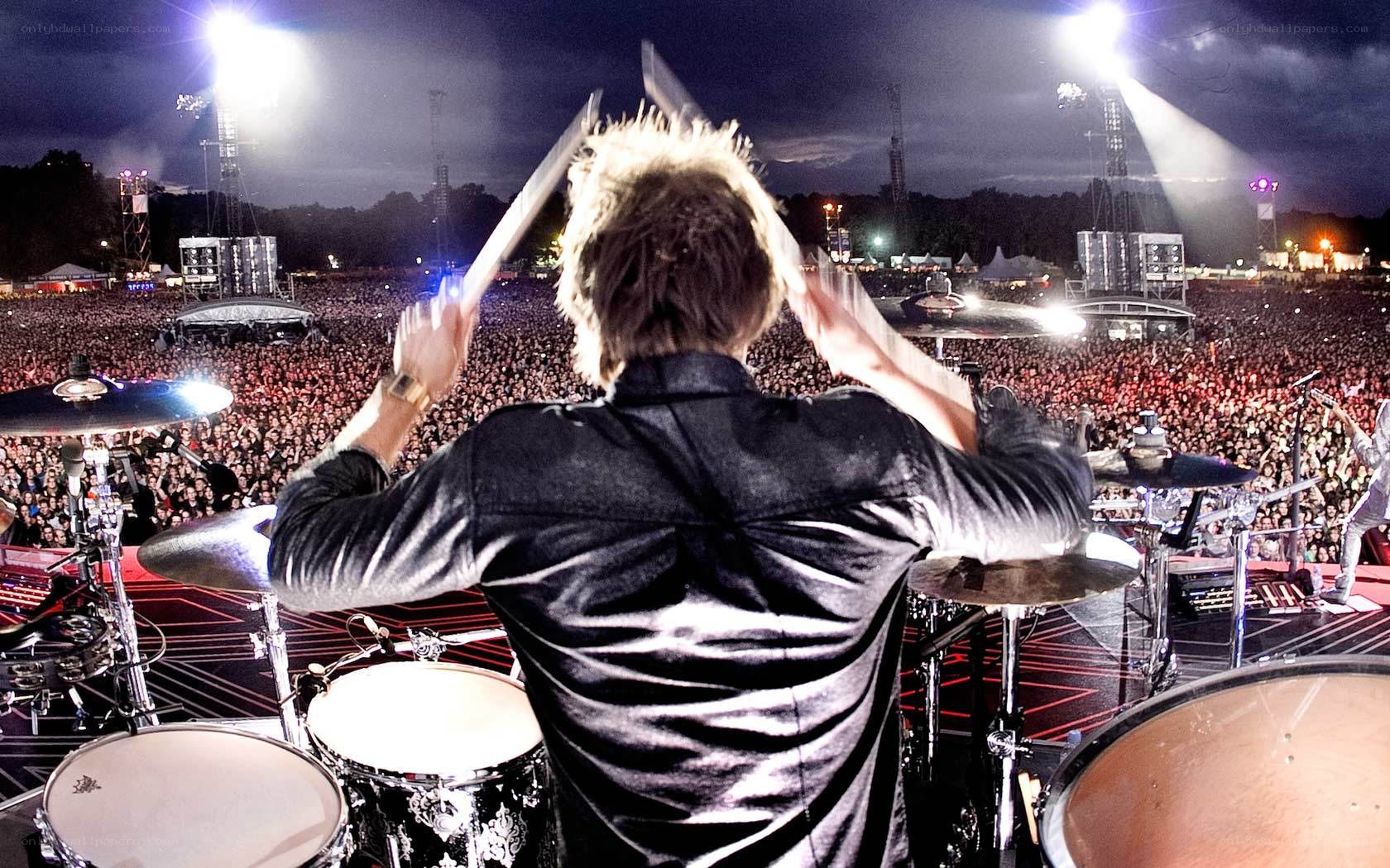 drummer at a concert