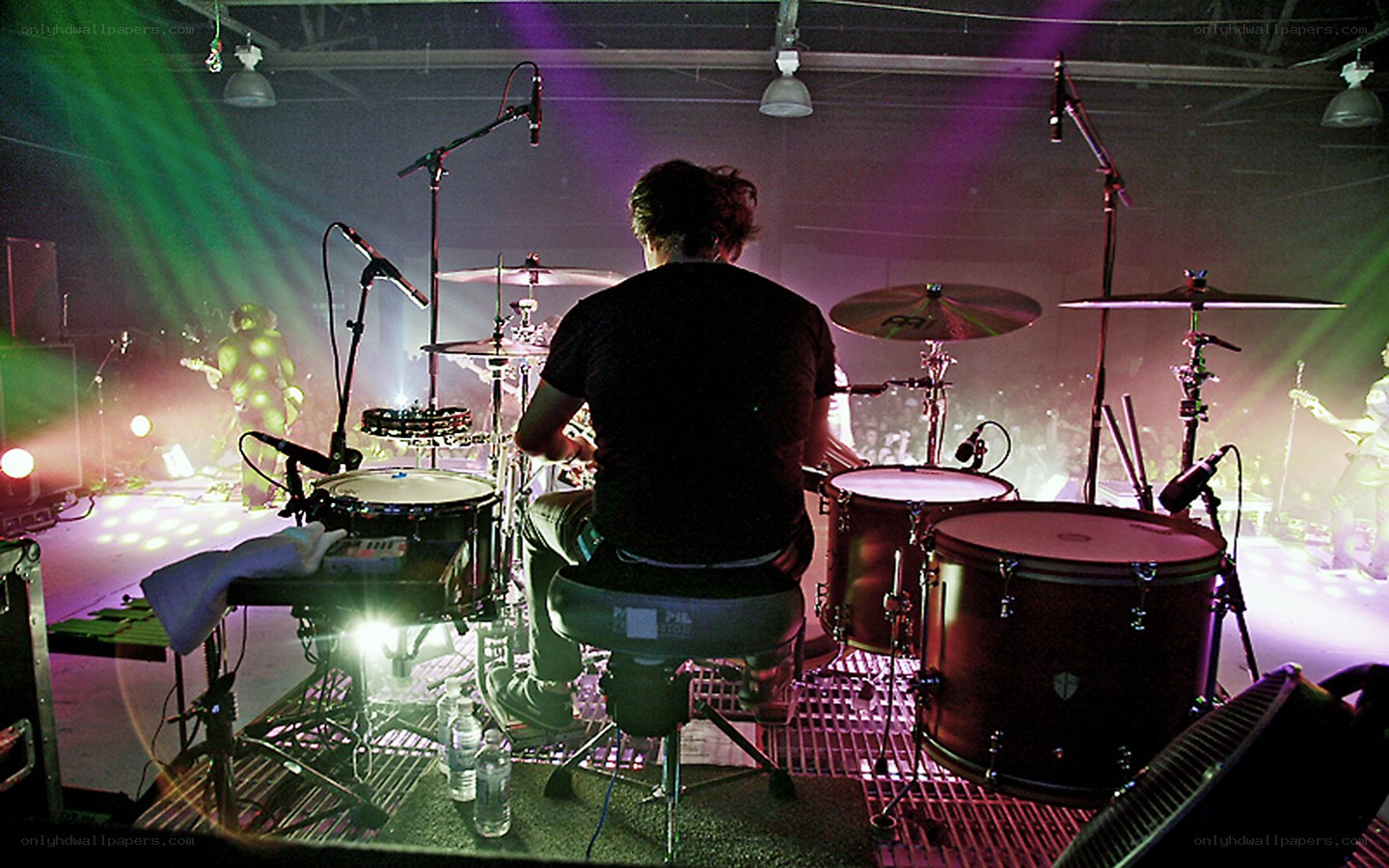 Drummer at a live concert