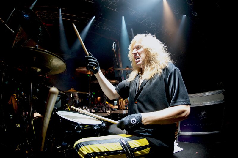 Drummer on Stage — Black