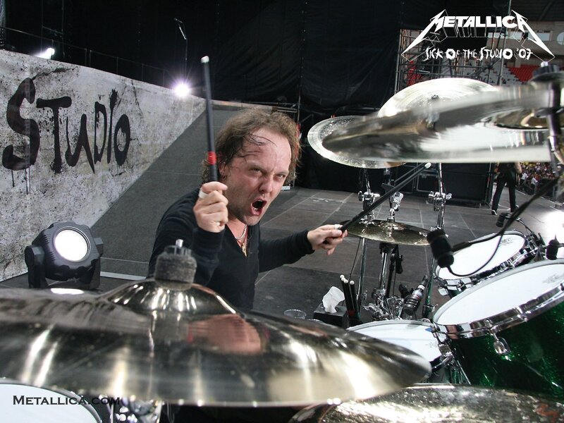 Drummer Playing Drums — Black, Intense, Photograph