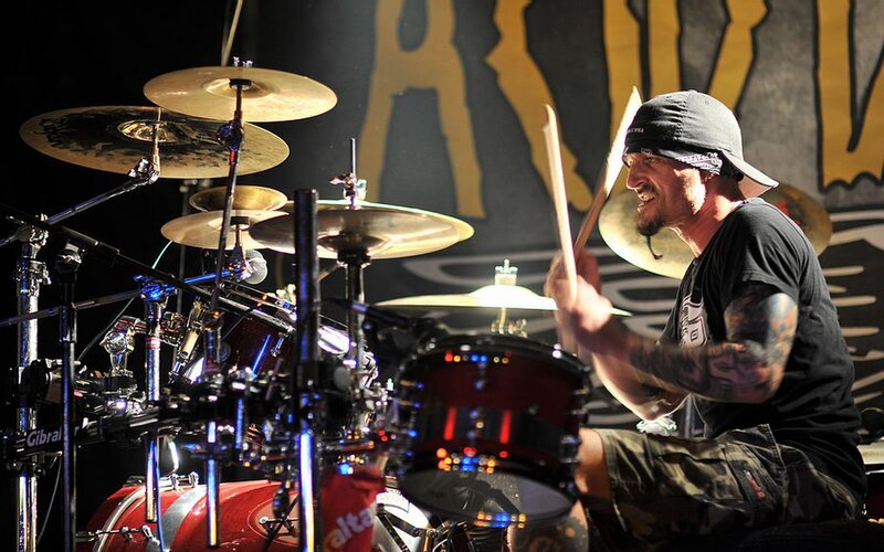 Drummer Playing Drums