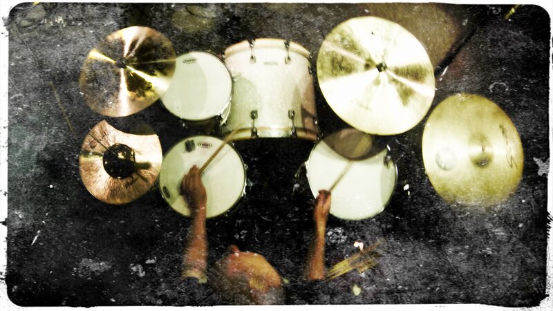 Drummer Playing Kit — Black
