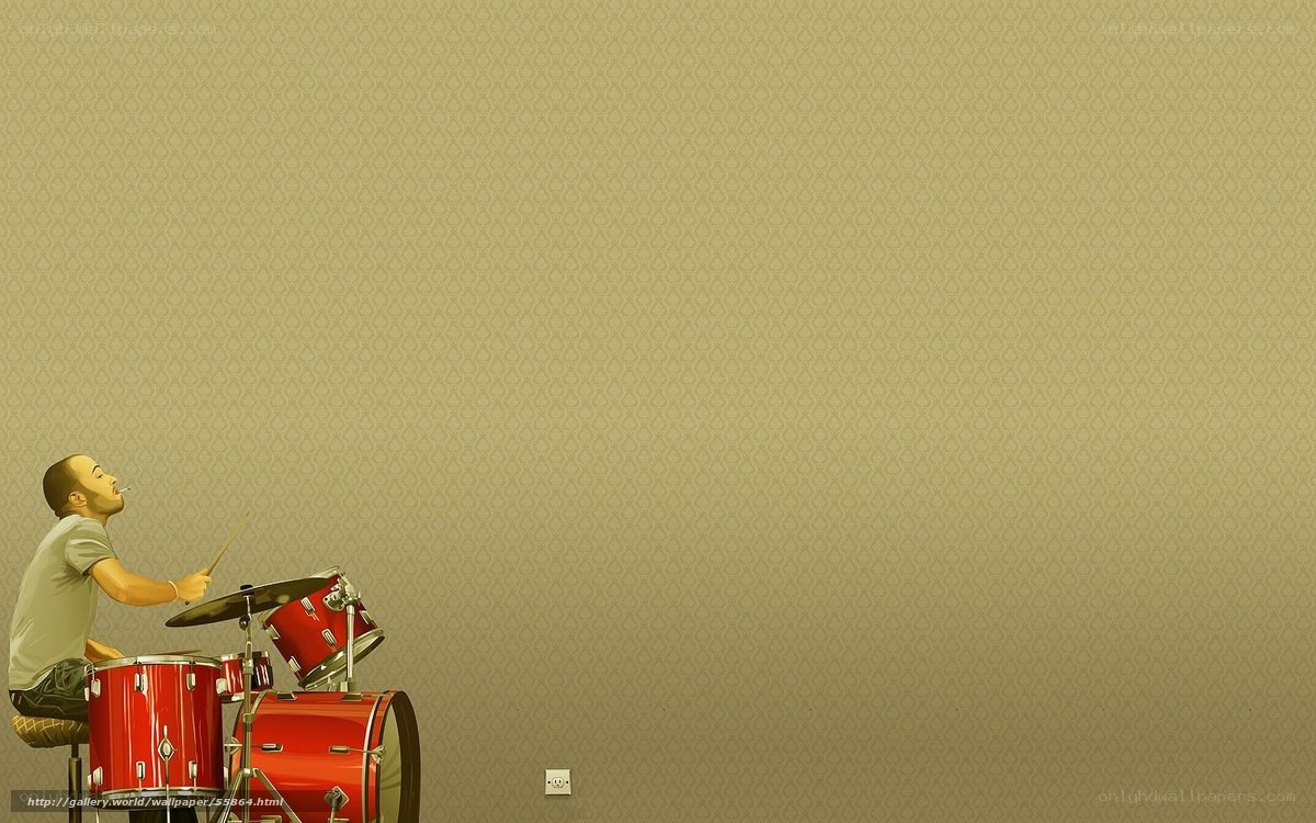 drummer playing red kit