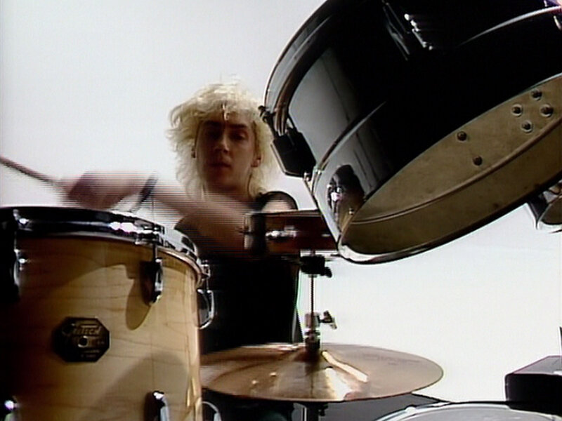 Drummer with Blonde Hair
