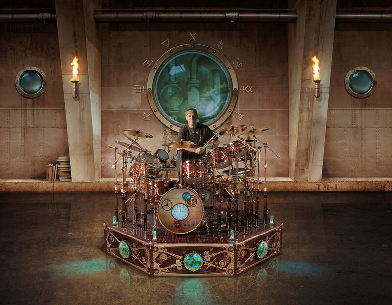 Drummer with Drum Kit