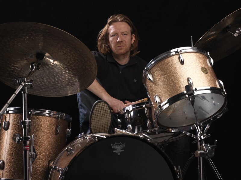 drummer with drum set