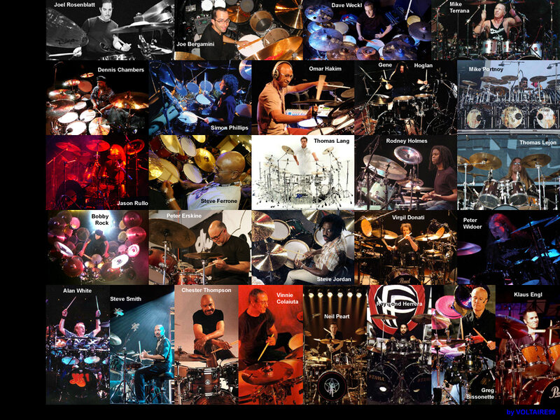 Drummers collage