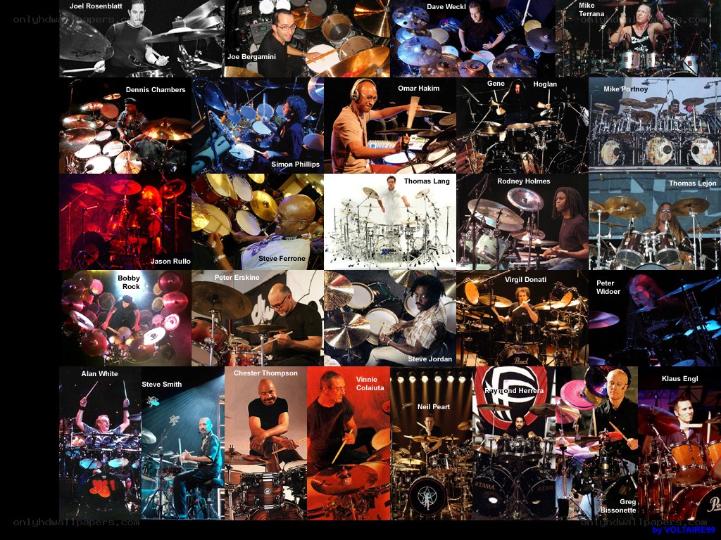Drummers collage