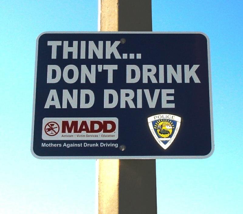 Drunk Driving Sign