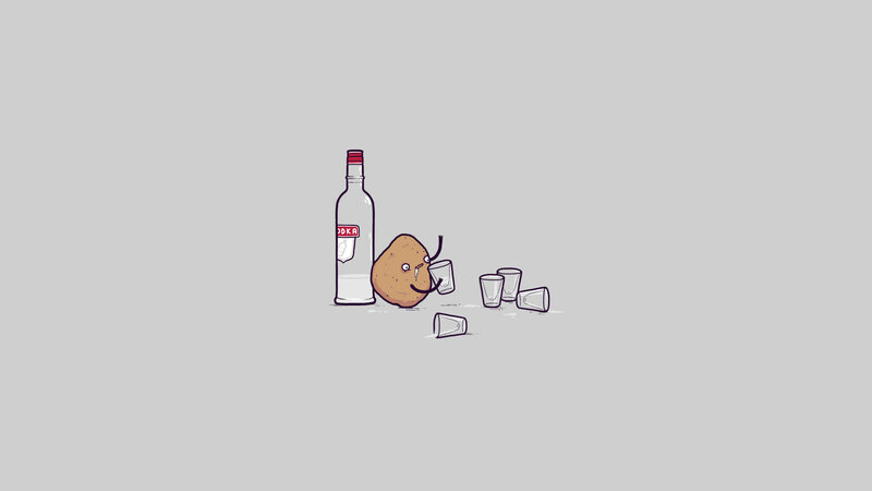 Drunk Potato Character