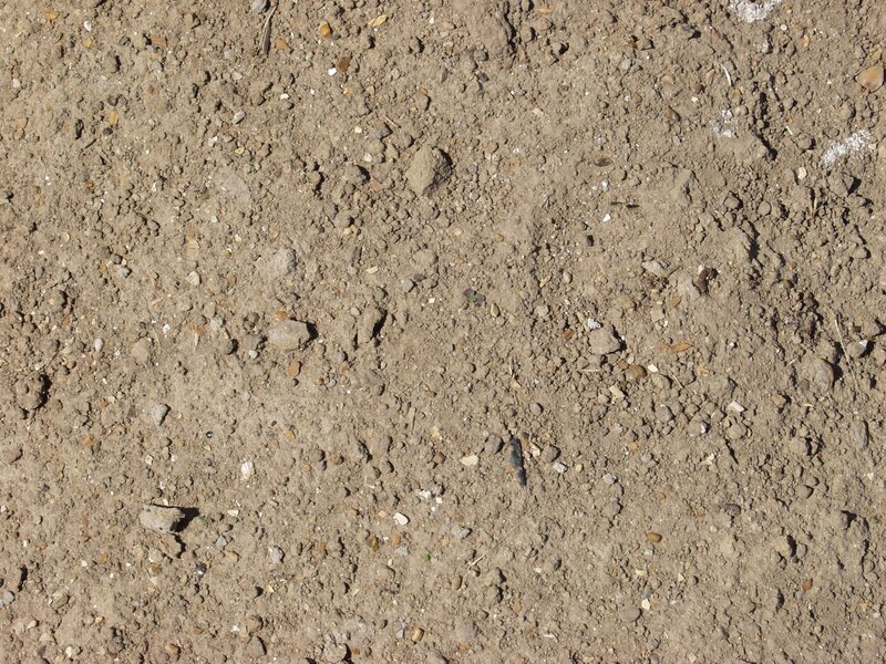 dry soil with small stones