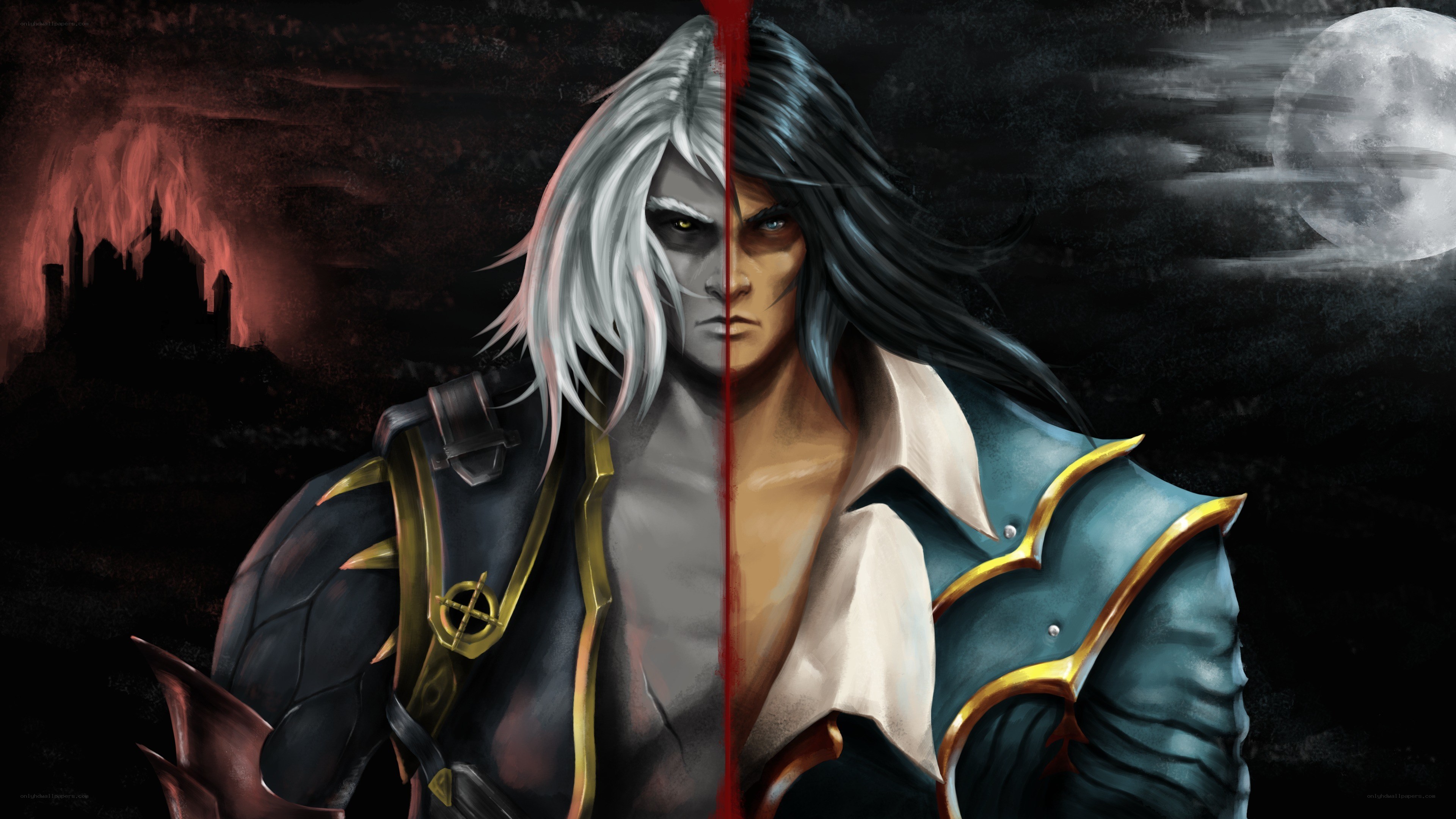 Dual character fantasy portrait