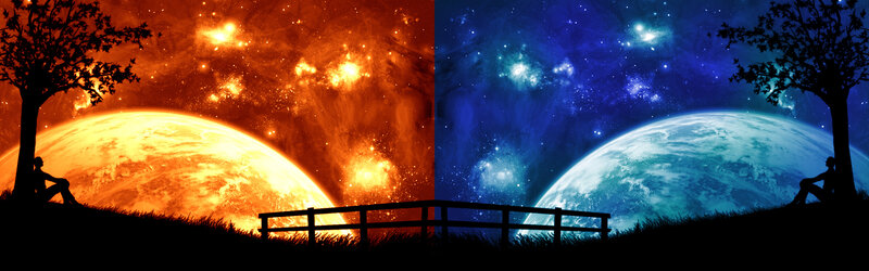 Dual cosmic landscapes