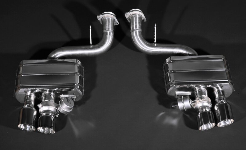 Dual Exhaust System — Silver, Neutral