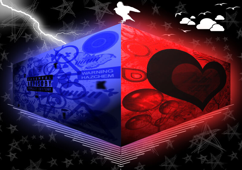Dual-sided album cover art