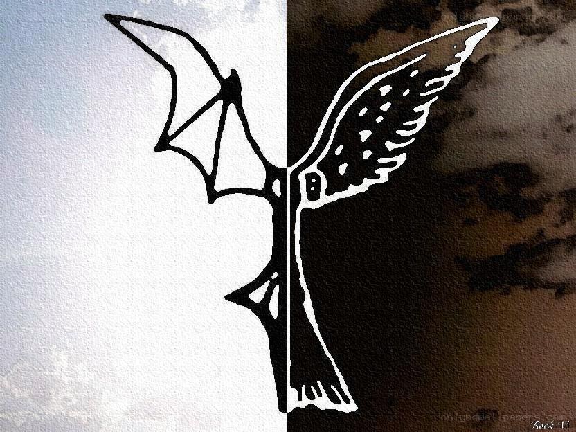 dual-winged symbol art