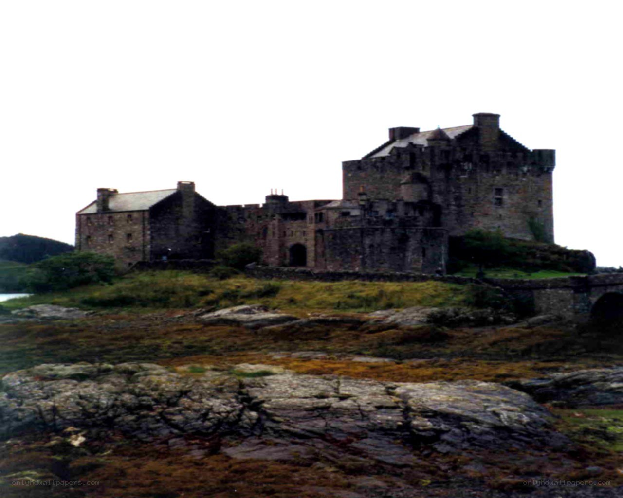 Duart Castle on a cloudy day
