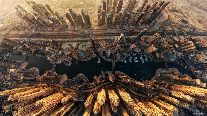 Dubai aerial view