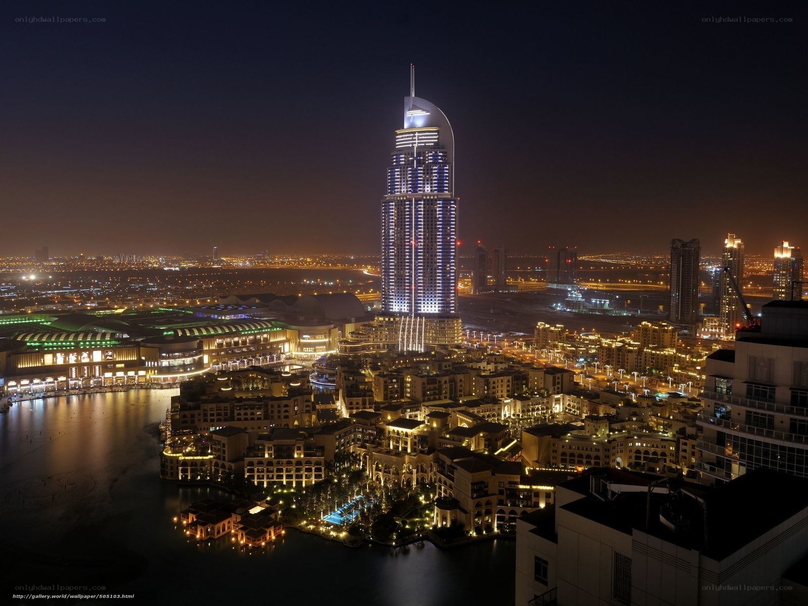 Dubai at night skyline