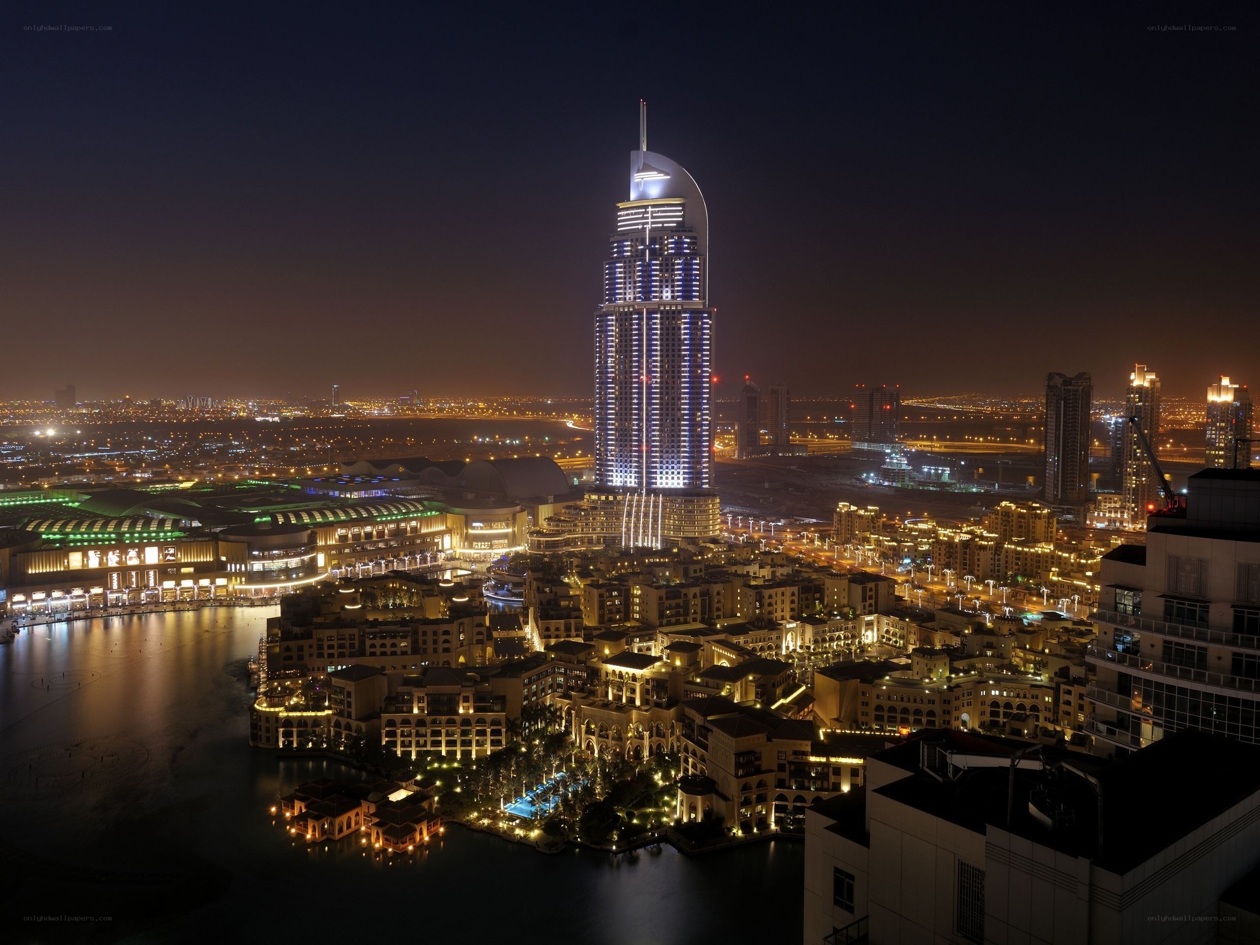 Dubai at night skyline