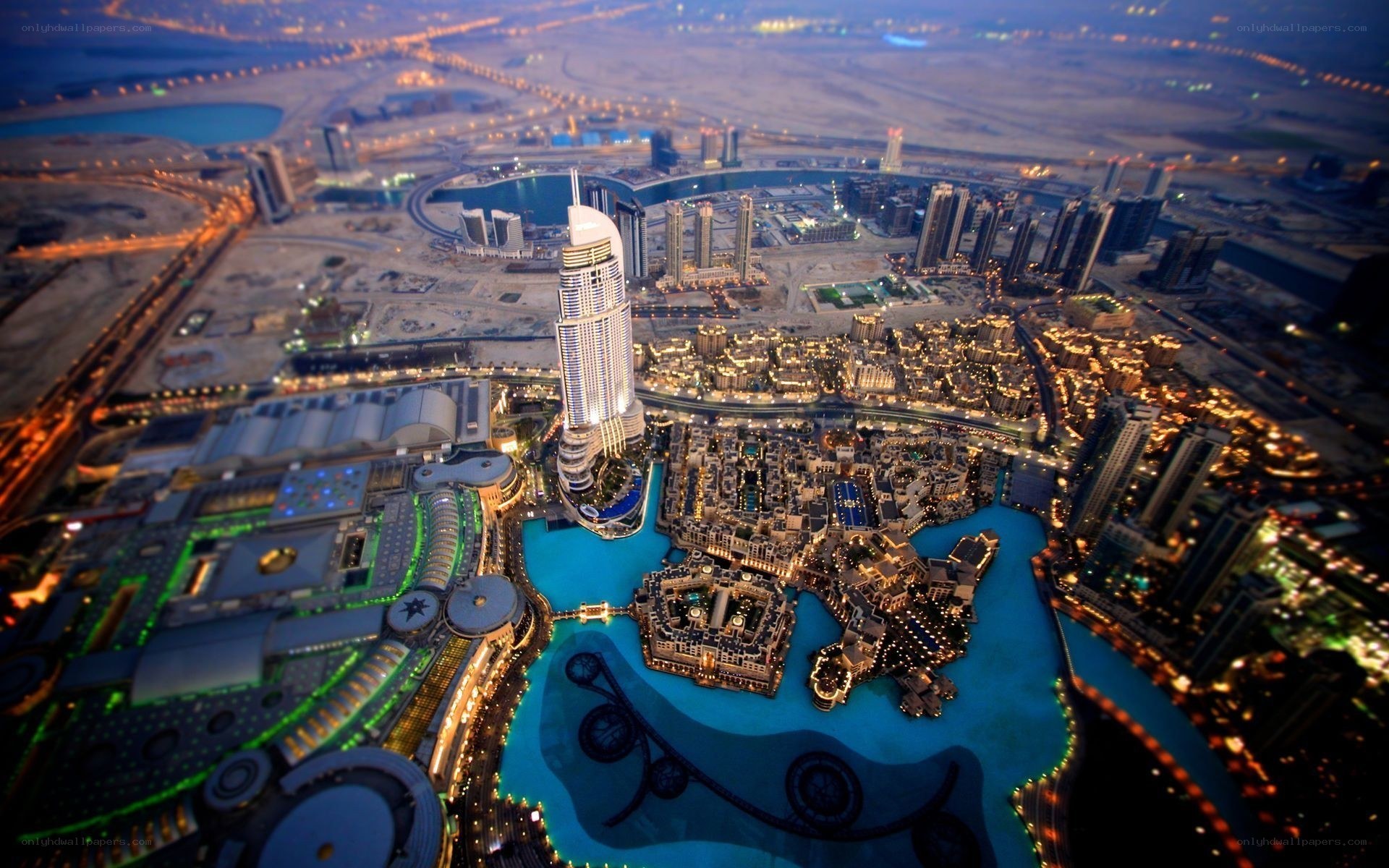 Dubai cityscape at night