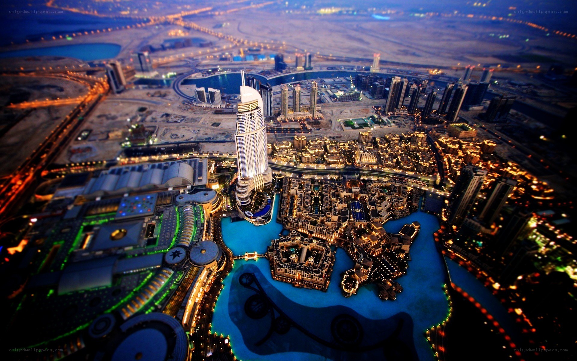 Dubai cityscape at night