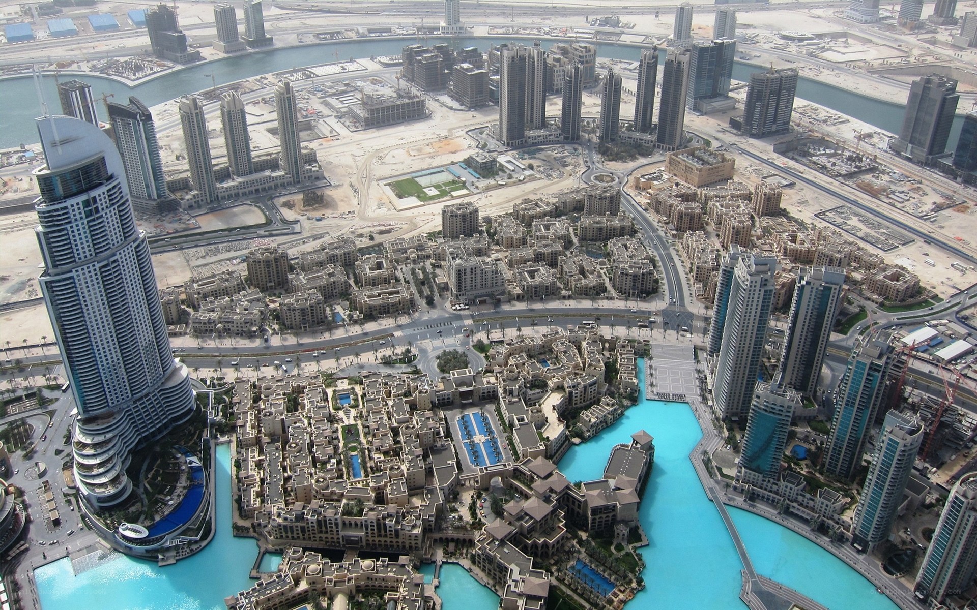 Dubai Marina aerial view