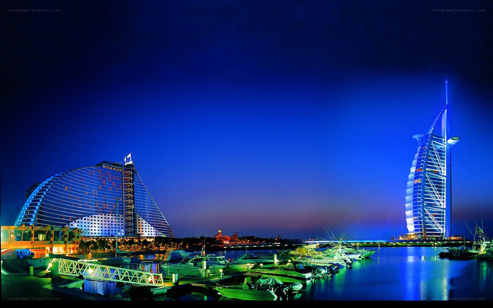 Dubai Marina at night