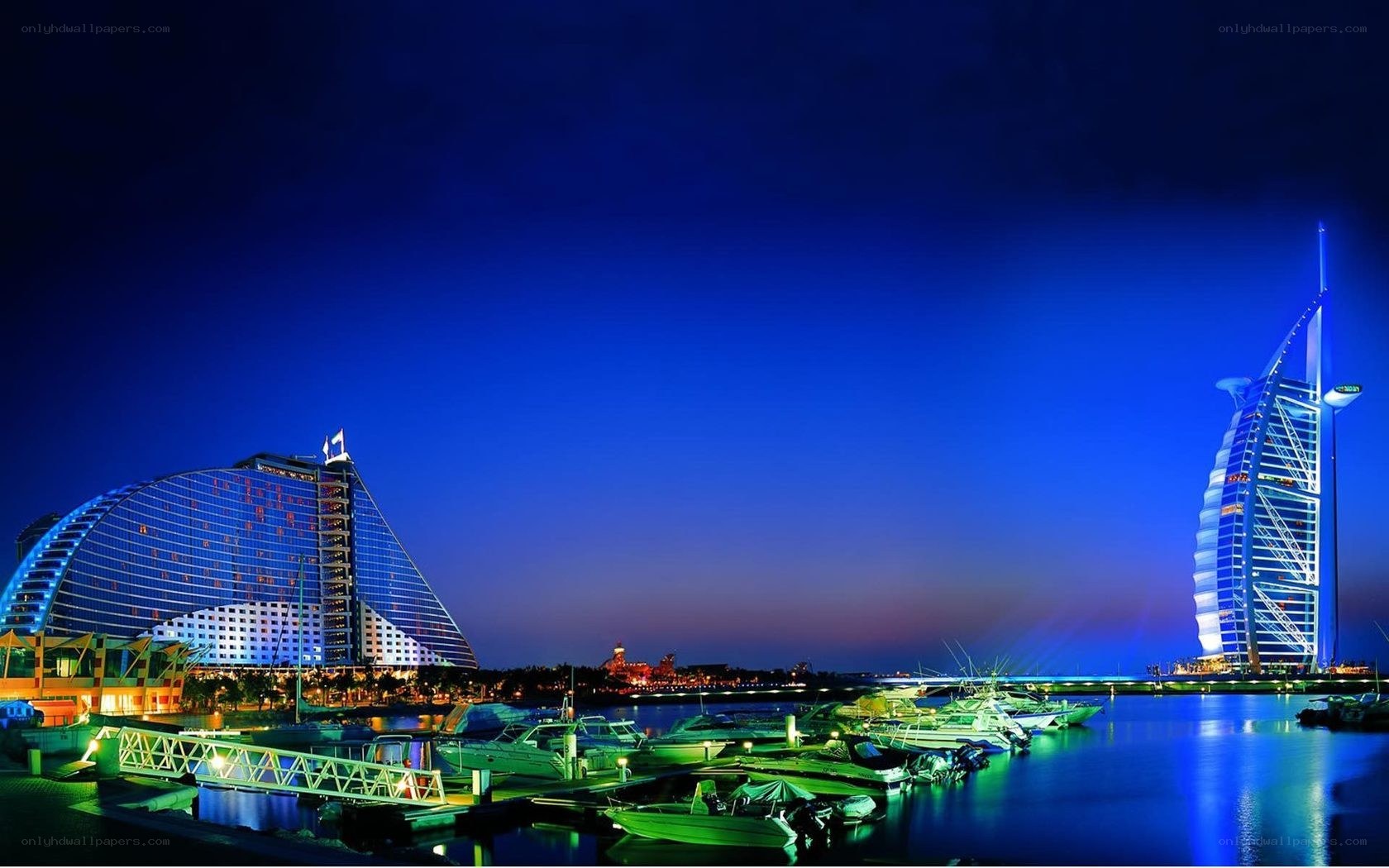 Dubai Marina at night