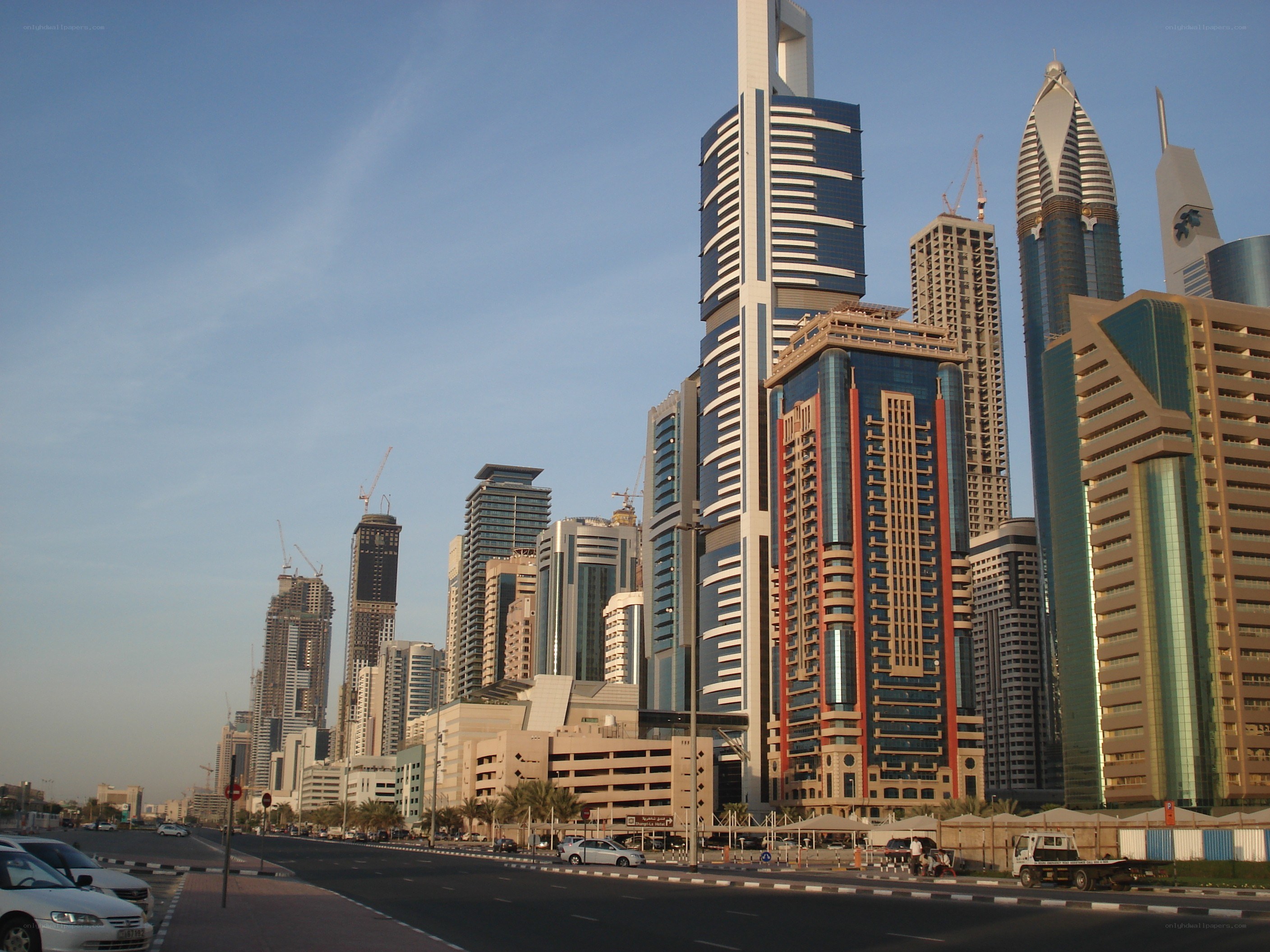 Dubai skyline at dusk