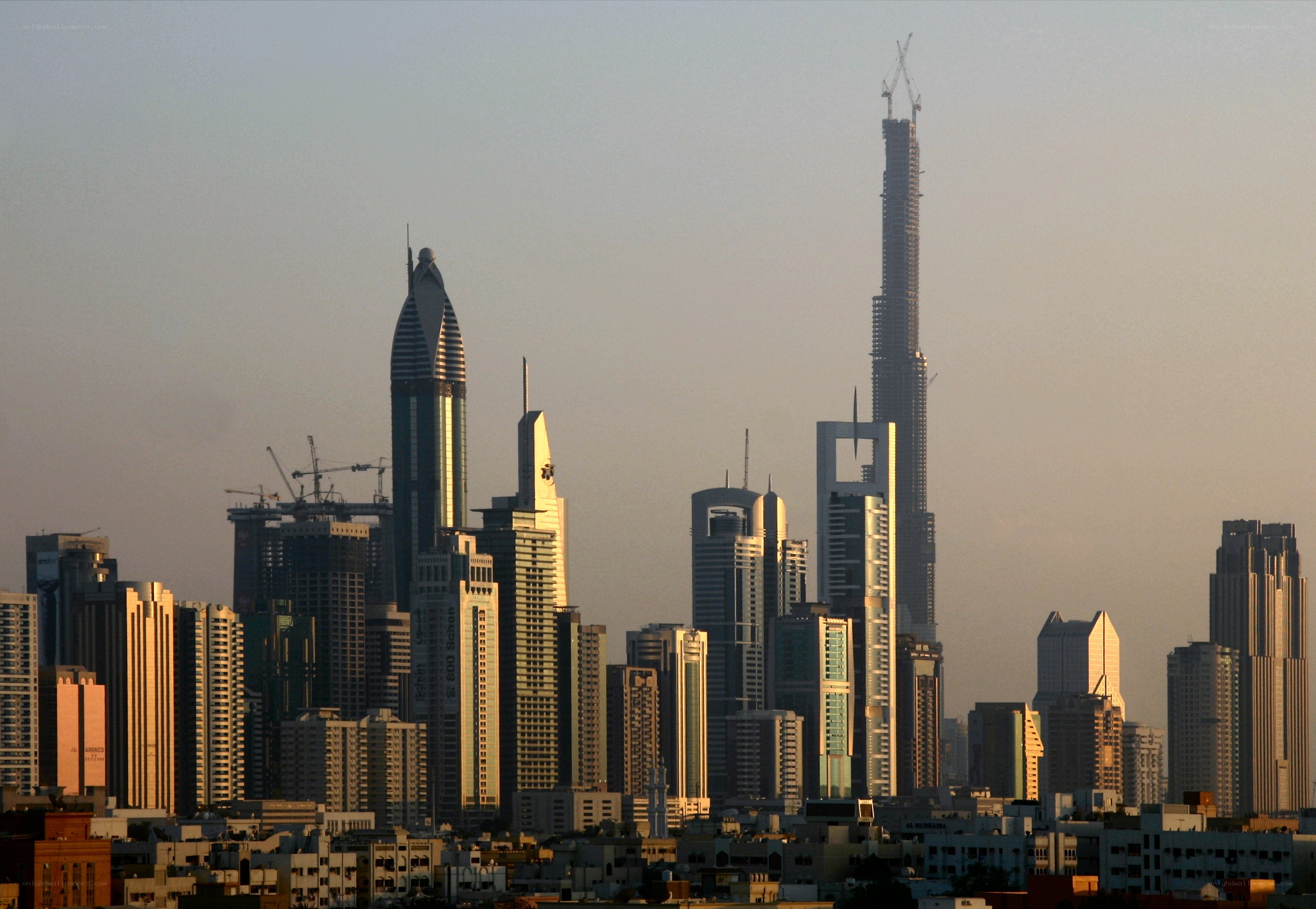 Dubai skyline at dusk
