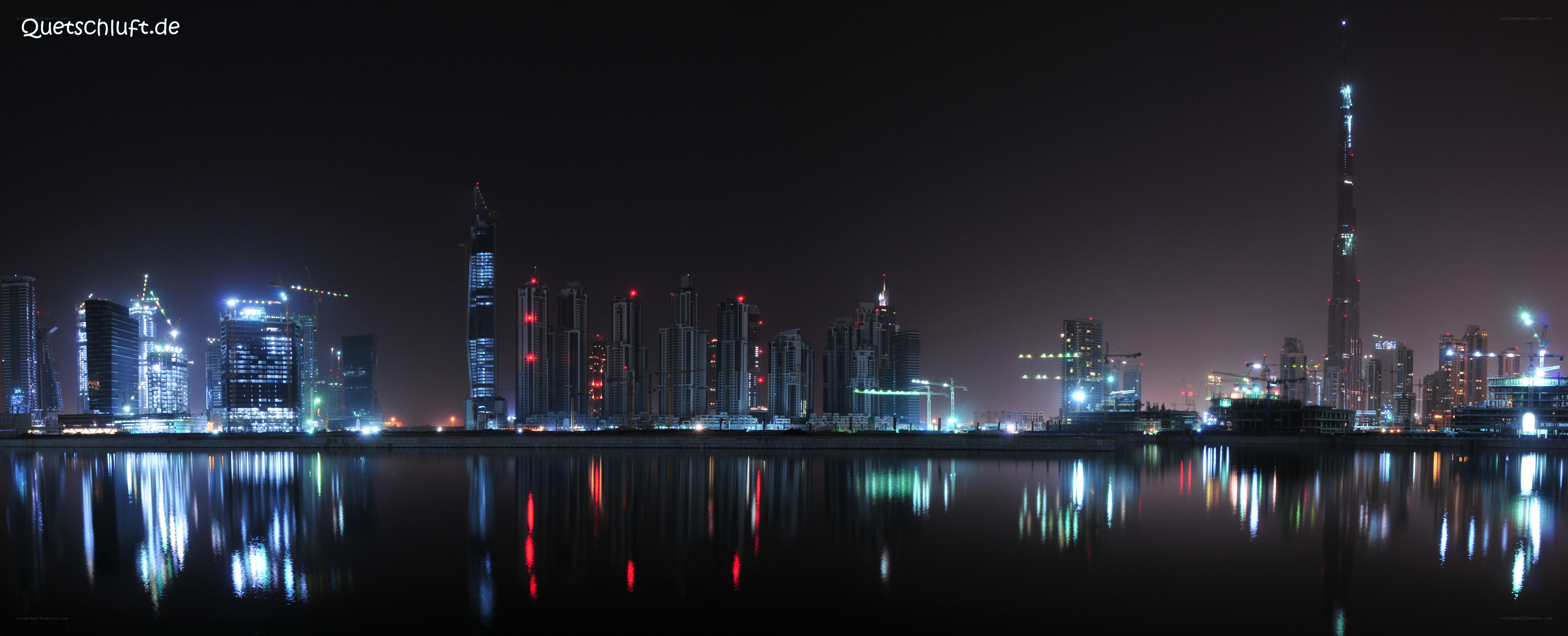 Dubai skyline at night