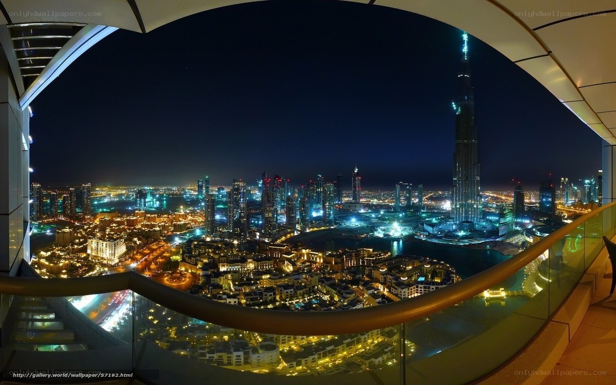 Dubai skyline at night