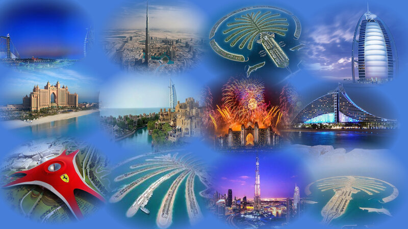 Dubai Skyline Collage