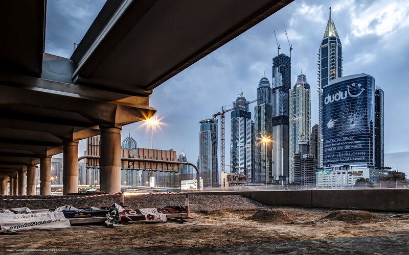 Dubai skyline under construction