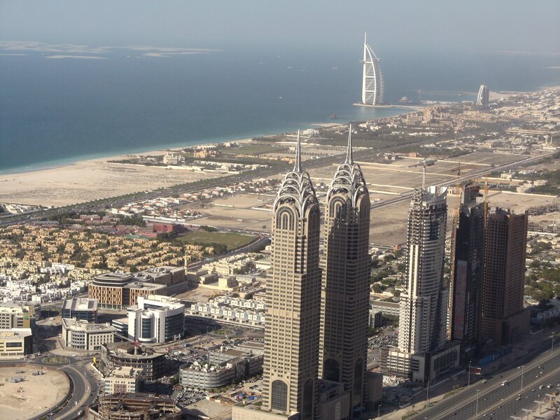 Dubai skyline with Burj Al Arab