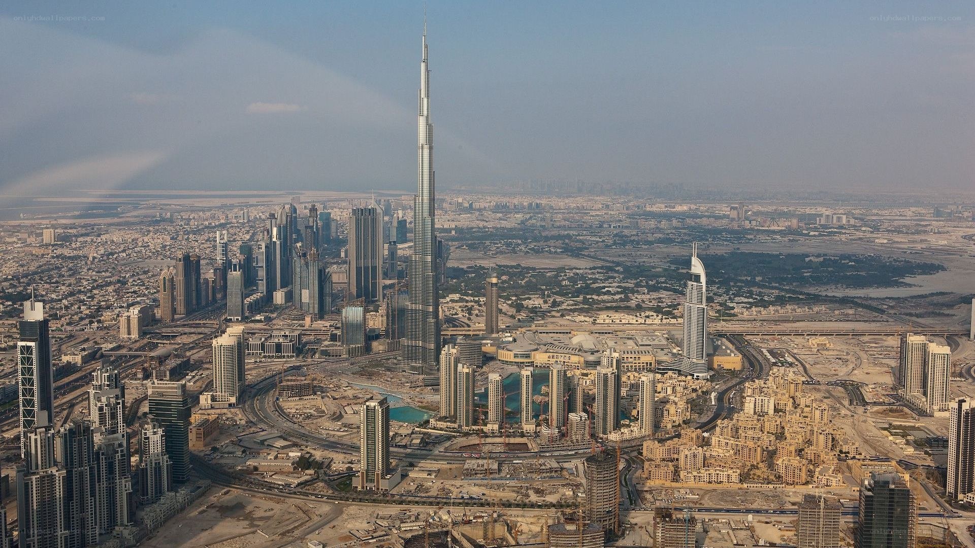 Dubai skyline with Burj Khalifa
