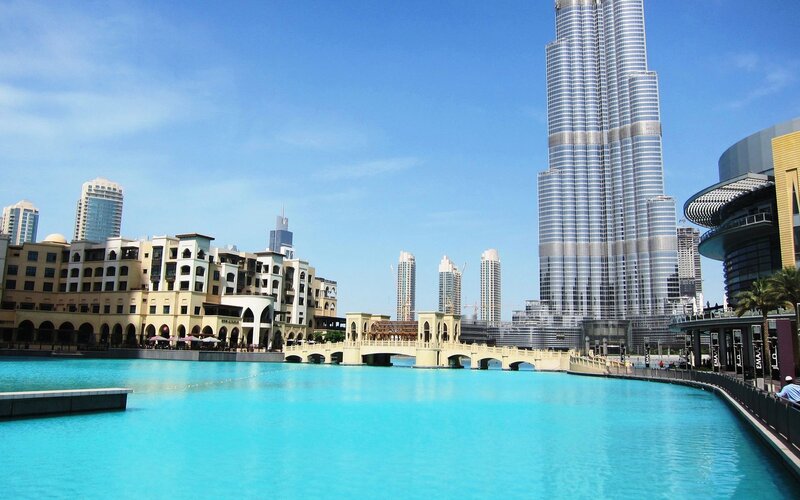 Dubai skyline with Burj Khalifa