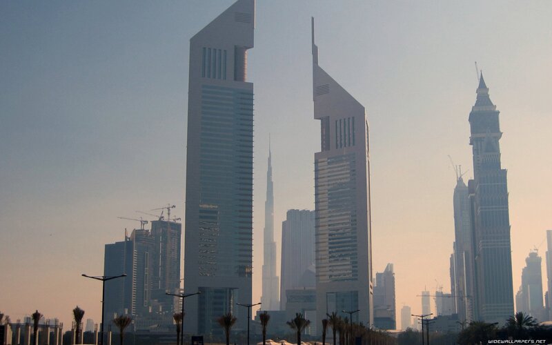Dubai skyline with Burj Khalifa