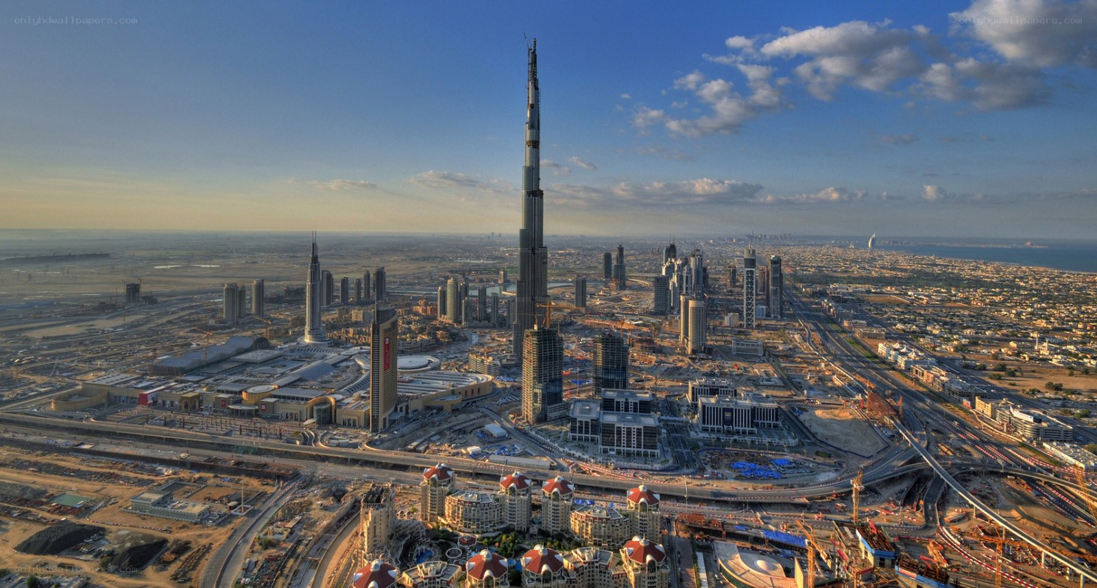 Dubai skyline with Burj Khalifa