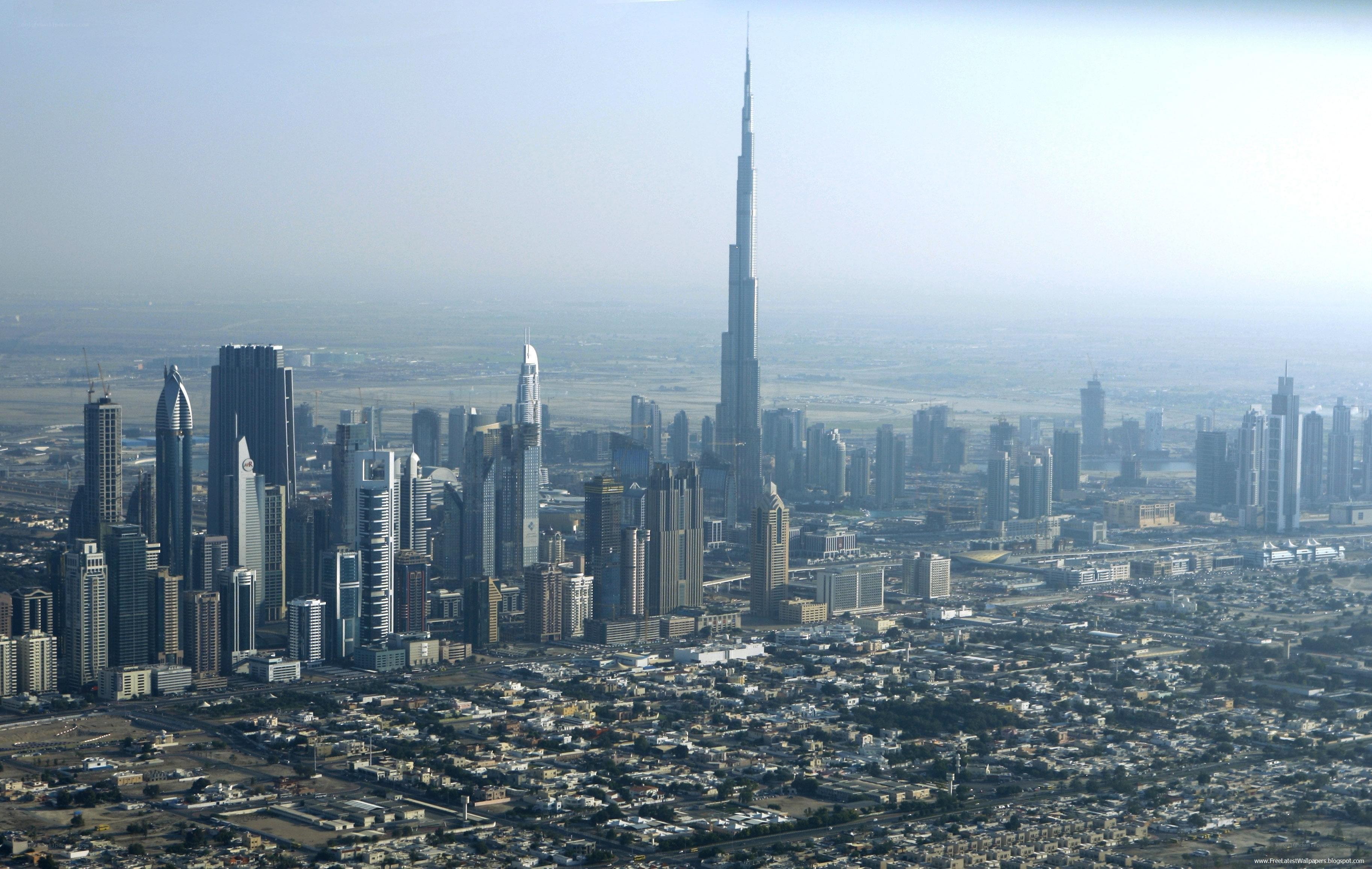 Dubai skyline with Burj Khalifa
